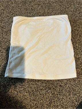 Old Navy Women's White Ribbed Strapless Tube Top